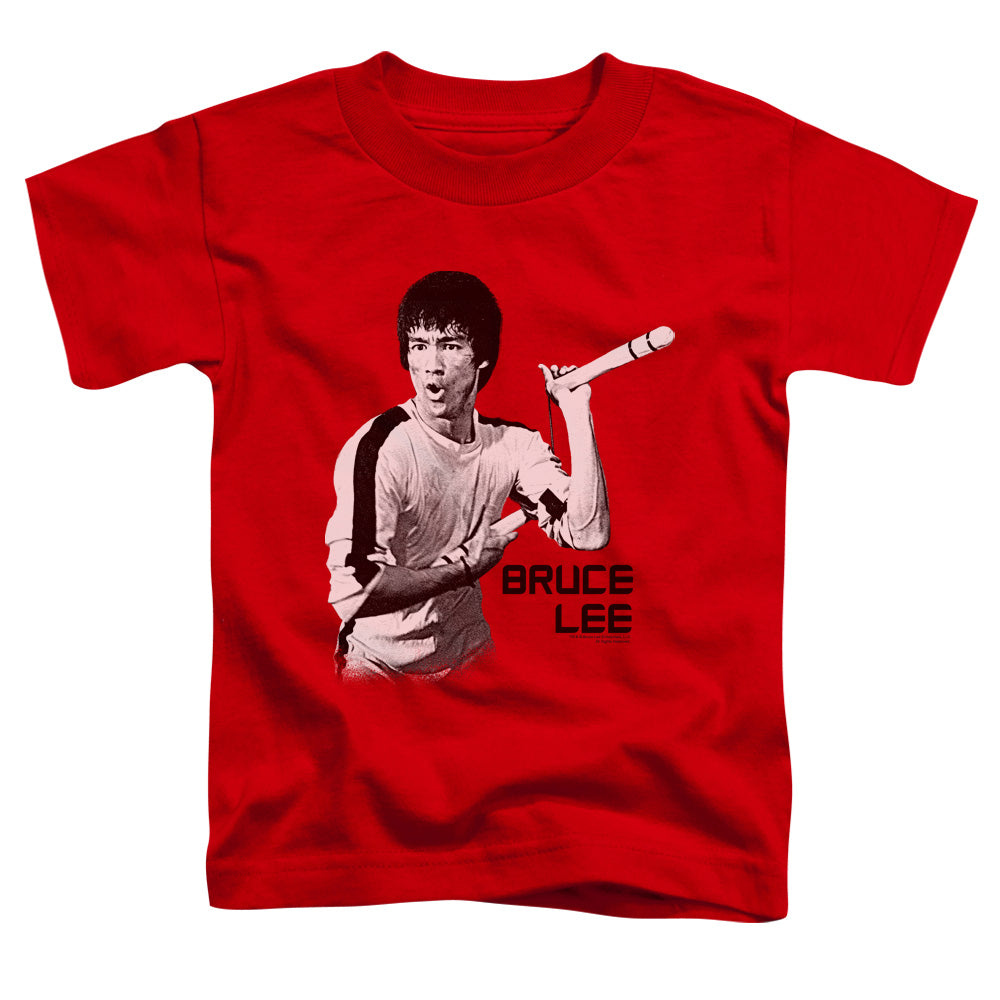 BRUCE LEE/NUNCHUCKS - S/S TODDLER TEE - RED