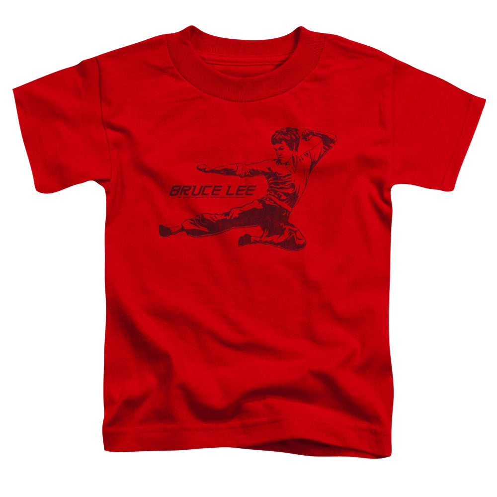 BRUCE LEE/LINE KICK - S/S TODDLER TEE - RED