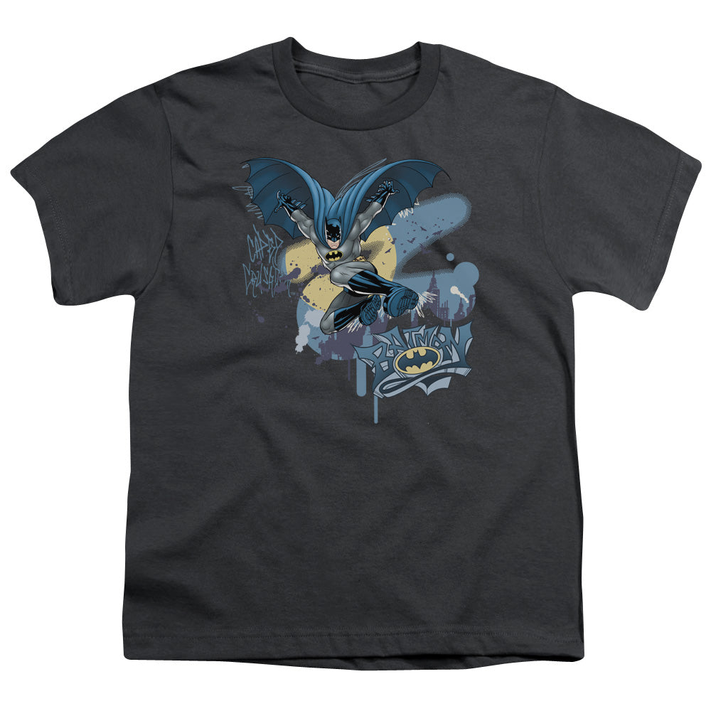 BATMAN/INTO THE NIGHT - S/S YOUTH 18/1 - CHARCOAL