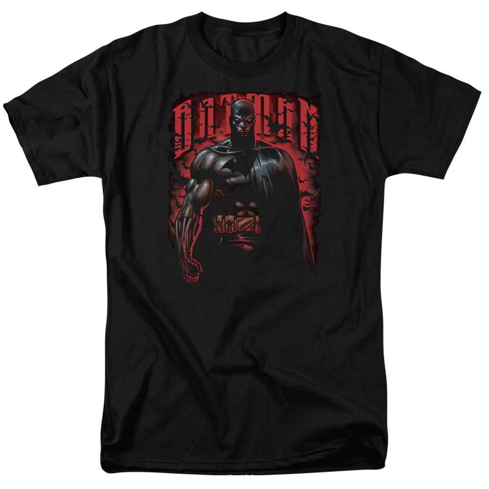 BATMAN/RED KNIGHT - S/S ADULT 18/1 - BLACK