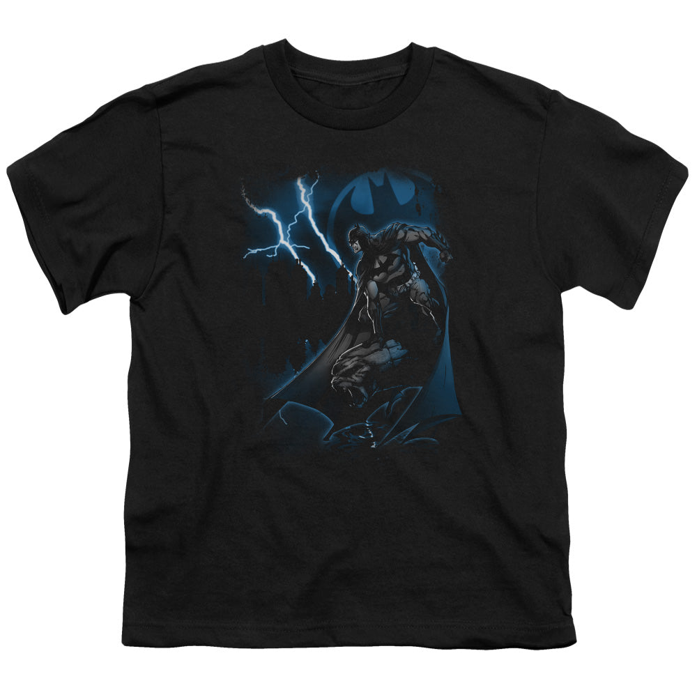 BATMAN/LIGHTNING STRIKES - S/S YOUTH 18/1 - BLACK