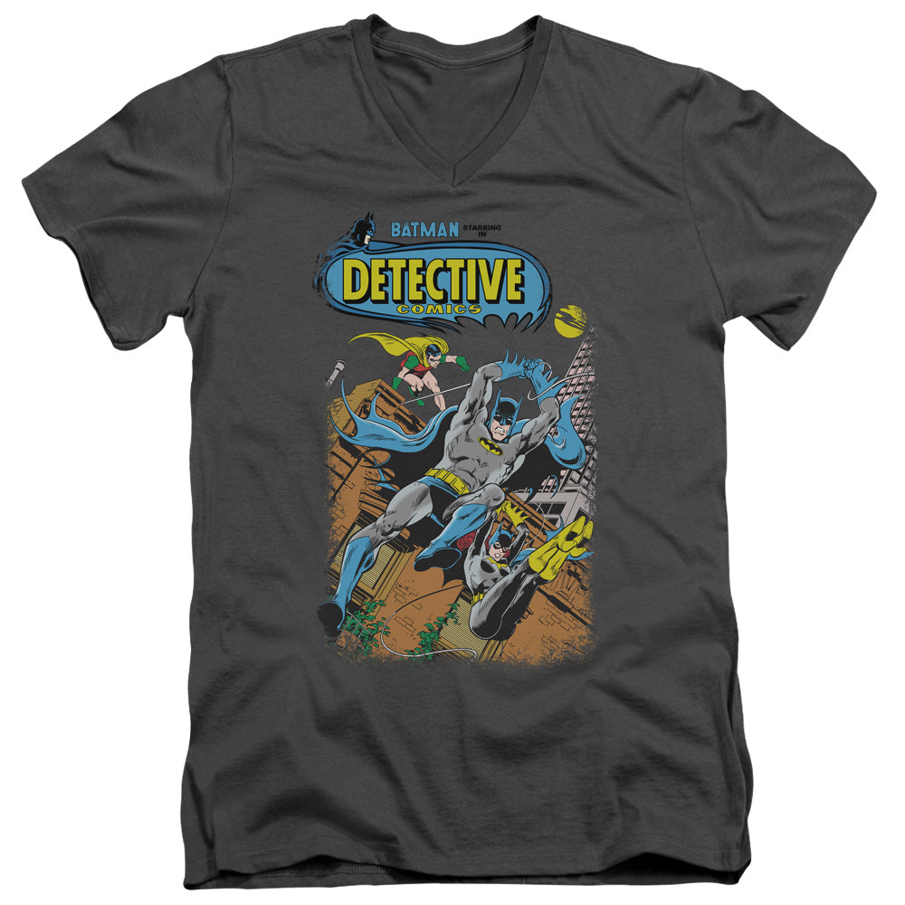 BATMAN/DETECTIVE #487 - S/S ADULT V-NECK 30/1 - CHARCOAL