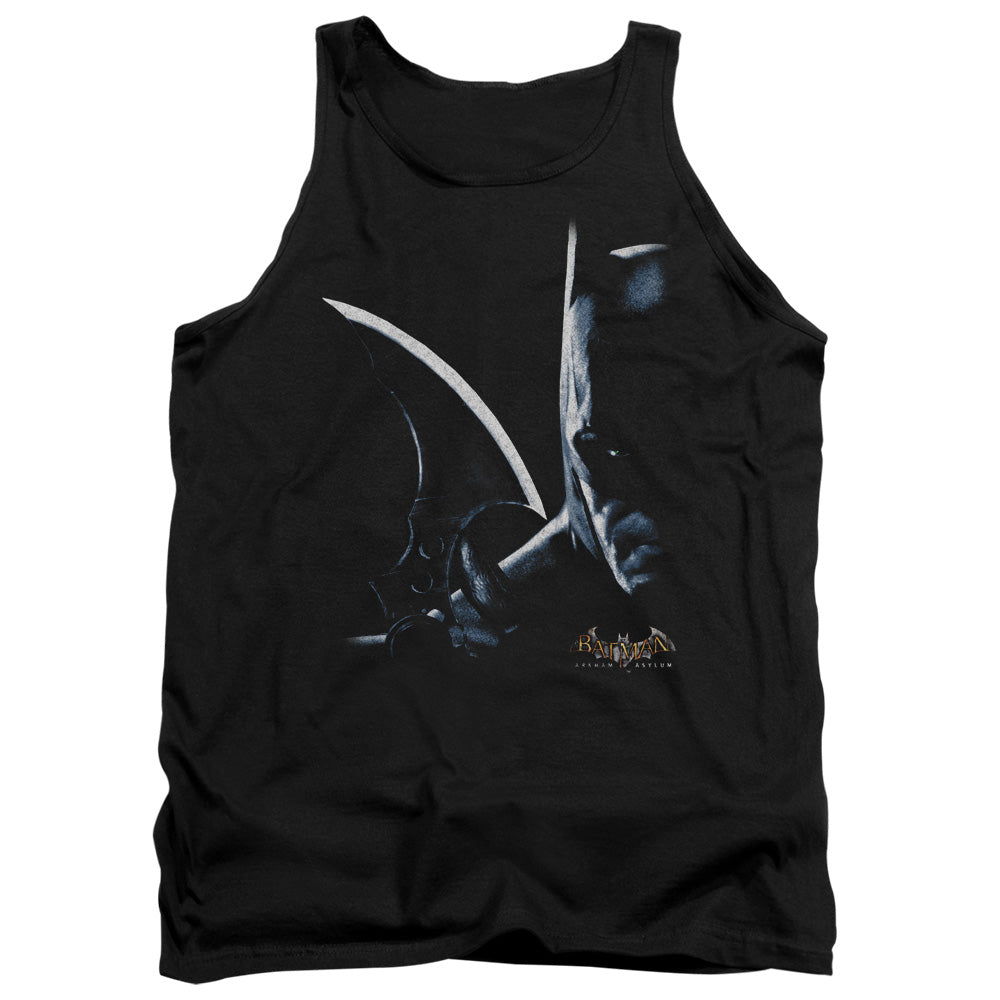BATMAN ARKHAM ASYLUM/ARKHAM BATMAN - ADULT TANK - BLACK