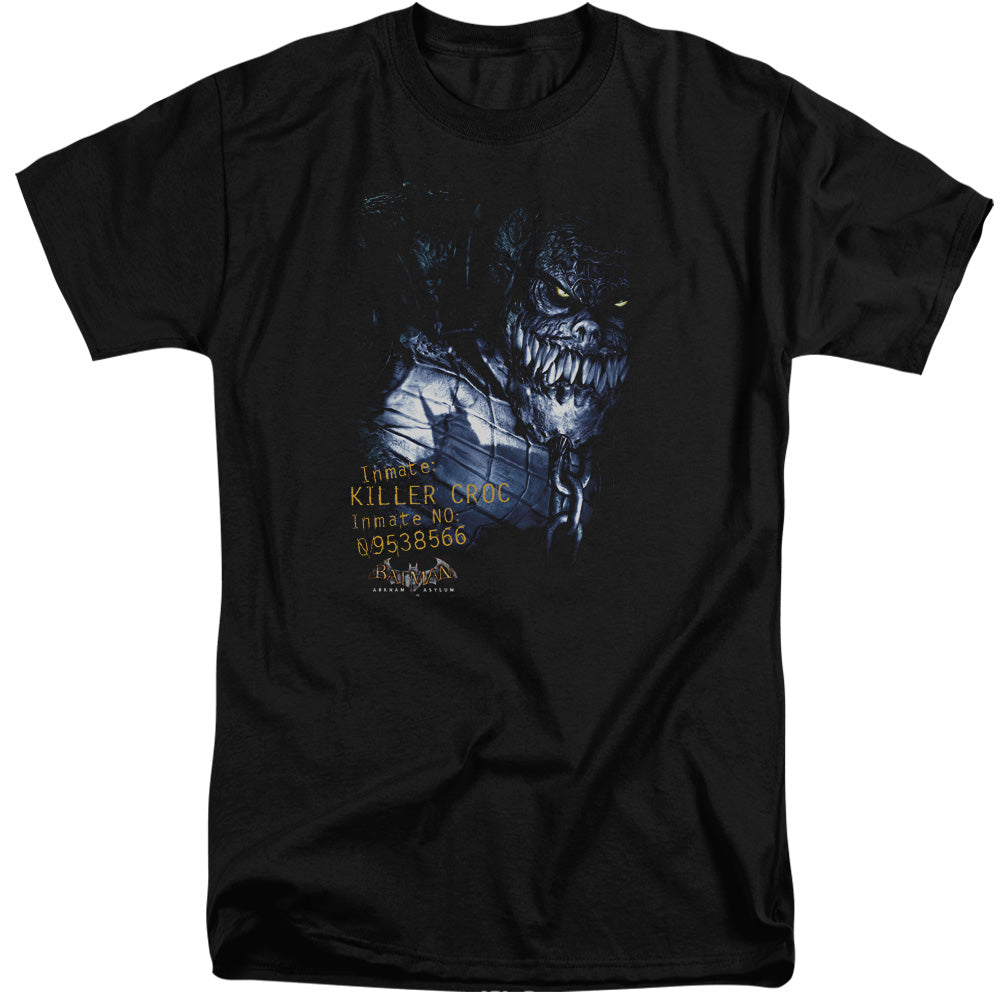 BATMAN ARKHAM ASYLUM/ARKHAM KILLER CROC - S/S ADULT TALL 18/1 - BLACK
