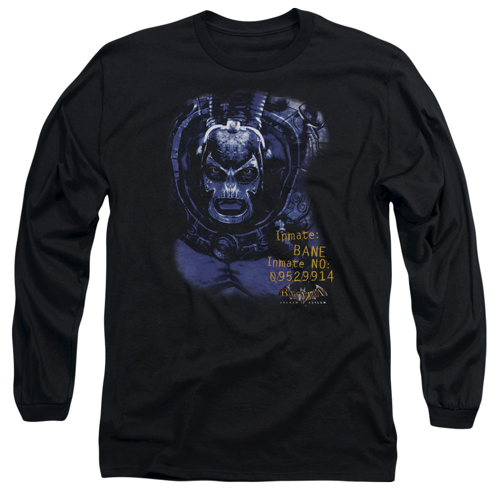 BATMAN ARKHAM ASYLUM/ARKHAM BANE - L/S ADULT 18/1 - BLACK
