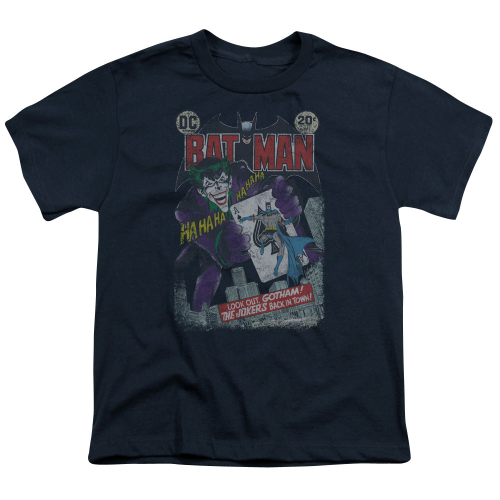 BATMAN/#251 DISTRESSED - S/S YOUTH 18/1 - BLACK