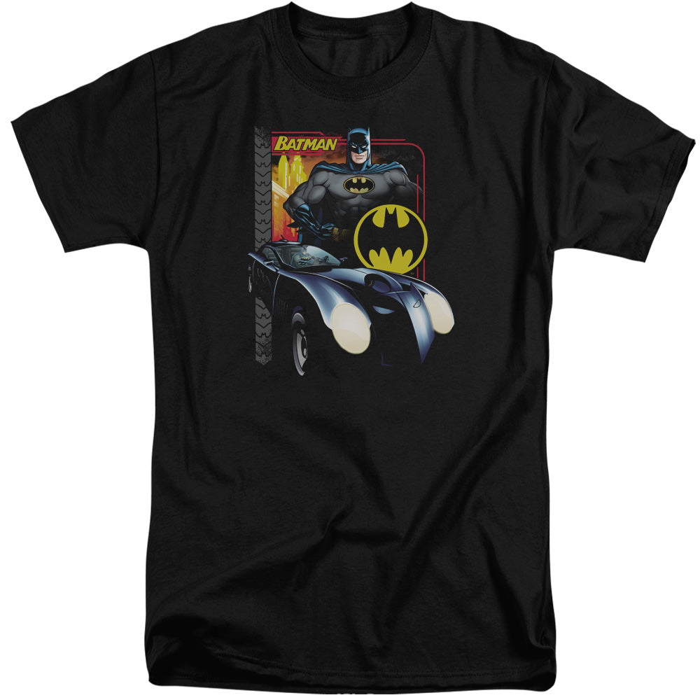 BATMAN/BAT RACING - S/S ADULT TALL 18/1 - BLACK