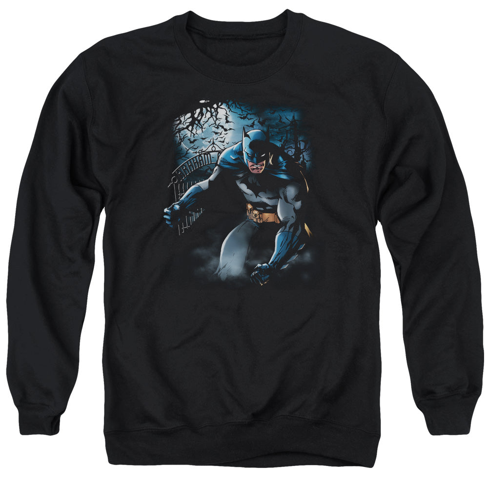BATMAN/LIGHT OF THE MOON - ADULT CREWNECK SWEATSHIRT - BLACK