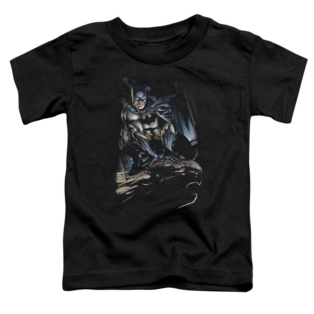 BATMAN/PERCHED - S/S TODDLER TEE - BLACK