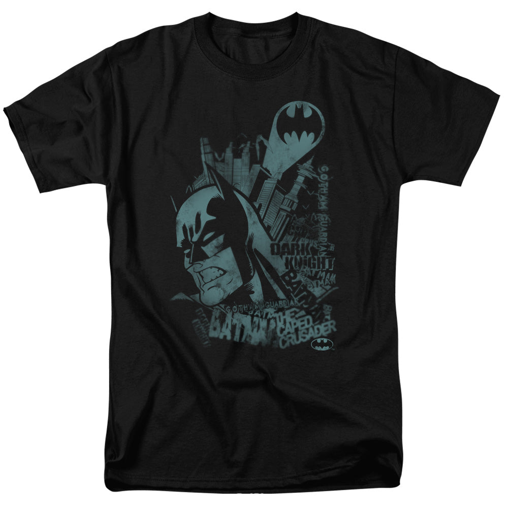 BATMAN/GRITTED TEETH - S/S ADULT 18/1 - BLACK
