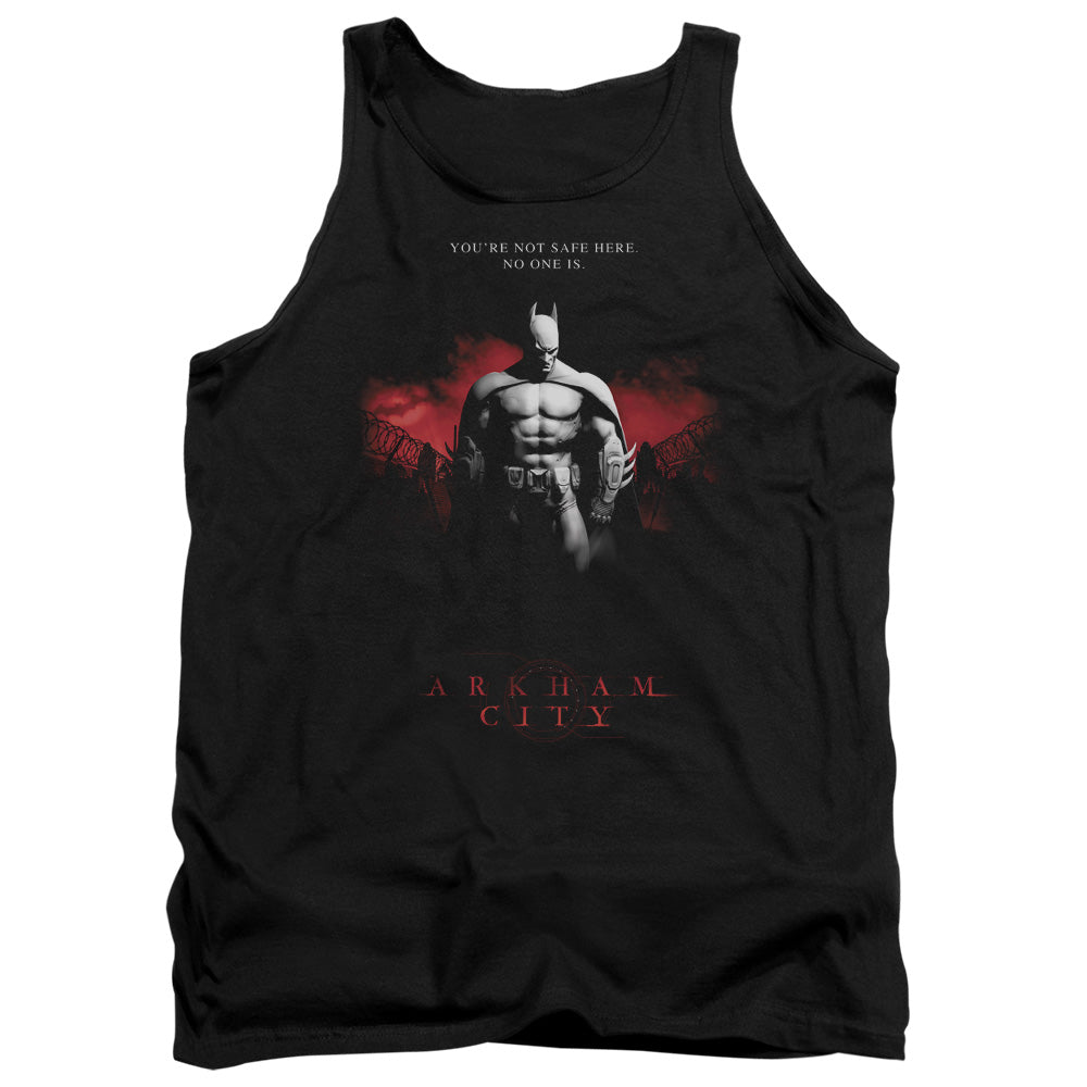 BATMAN ARKHAM CITY/STANDING STRONG - ADULT TANK - BLACK