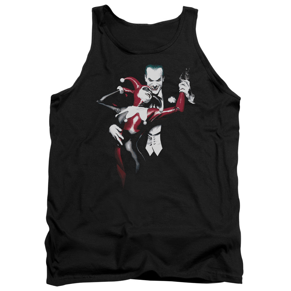 BATMAN/HARLEY AND JOKER - ADULT TANK - BLACK