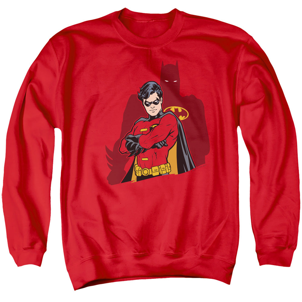 BATMAN/WINGMAN - ADULT CREWNECK SWEATSHIRT - RED