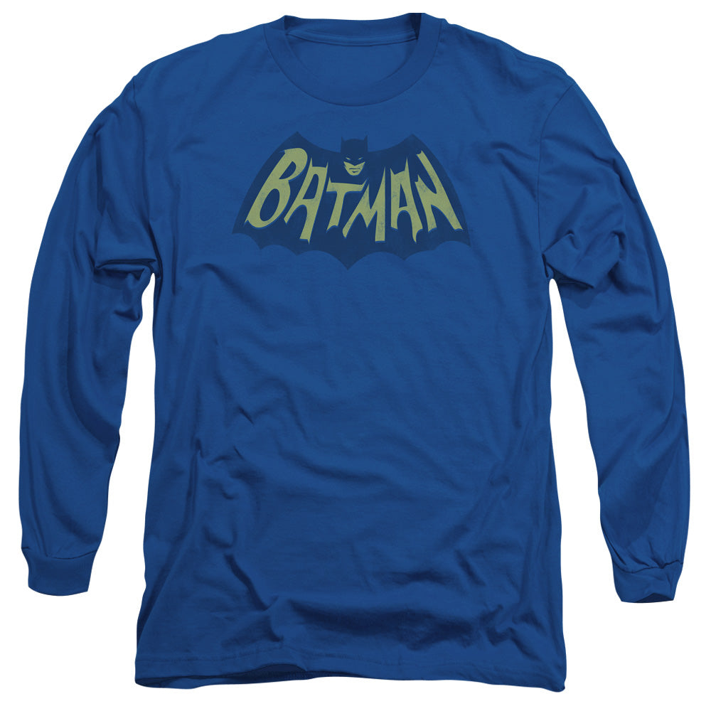 BATMAN/SHOW BAT LOGO - L/S ADULT 18/1 - ROYAL BLUE
