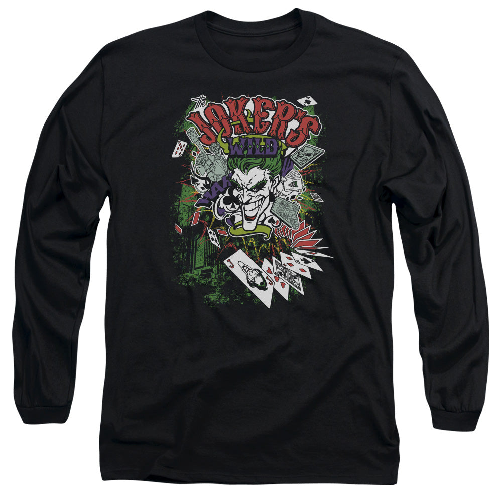BATMAN/JOKERS WILD - L/S ADULT 18/1 - BLACK