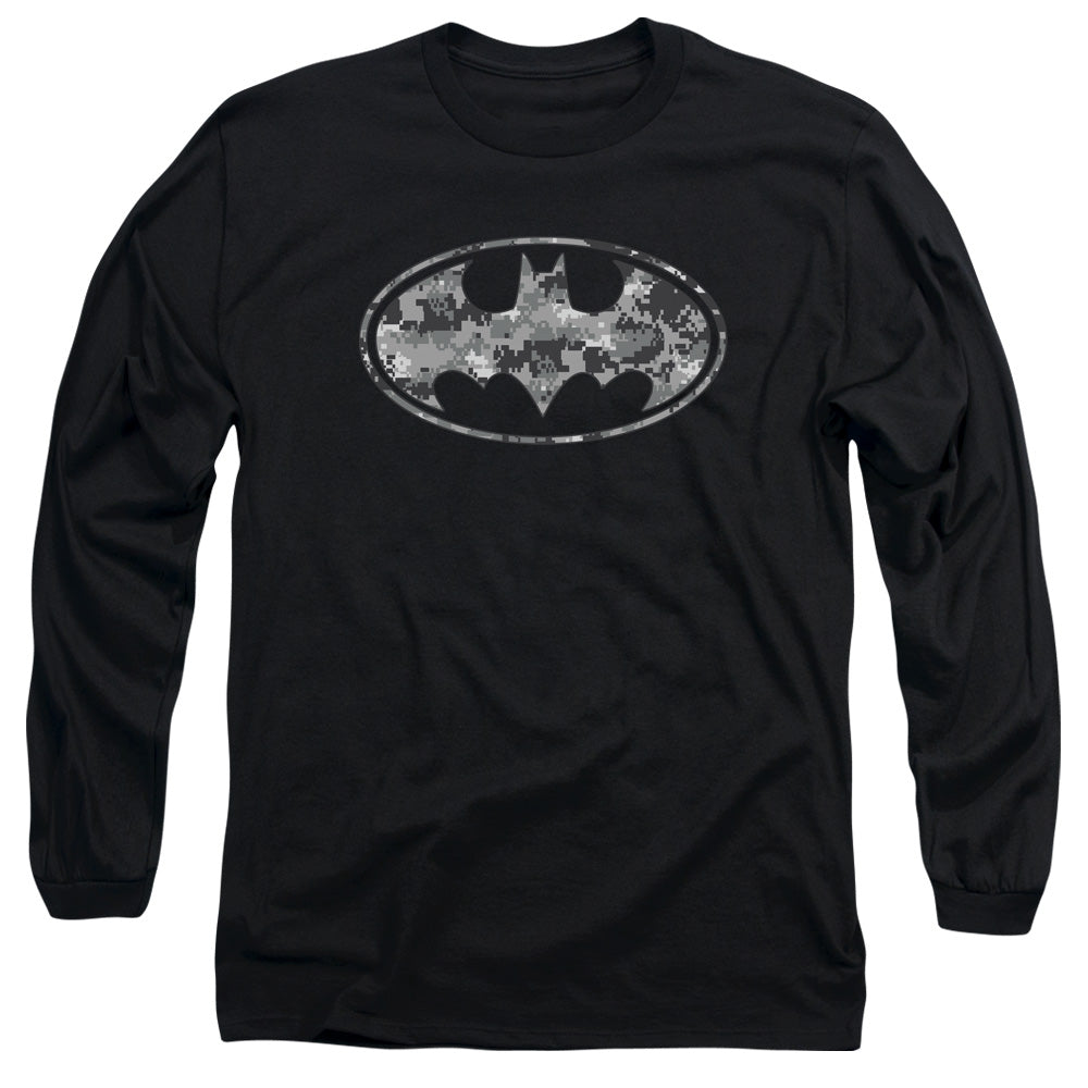 BATMAN/URBAN CAMO SHIELD - L/S ADULT 18/1 - BLACK