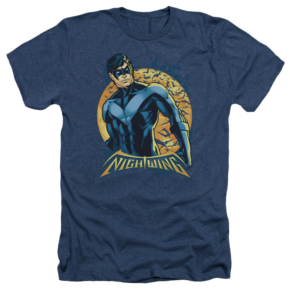 BATMAN/NIGHTWING MOON - ADULT HEATHER - NAVY