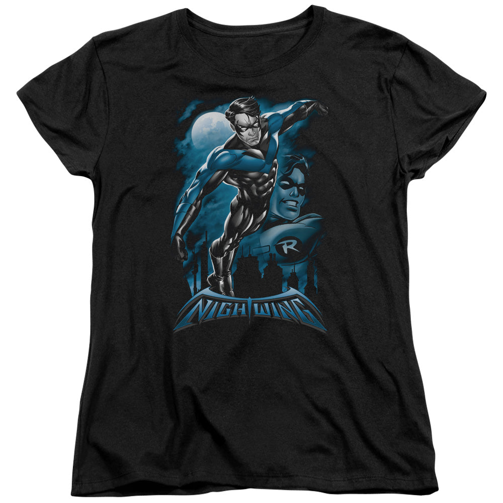 BATMAN/ALL GROWN UP - S/S WOMENS TEE - BLACK