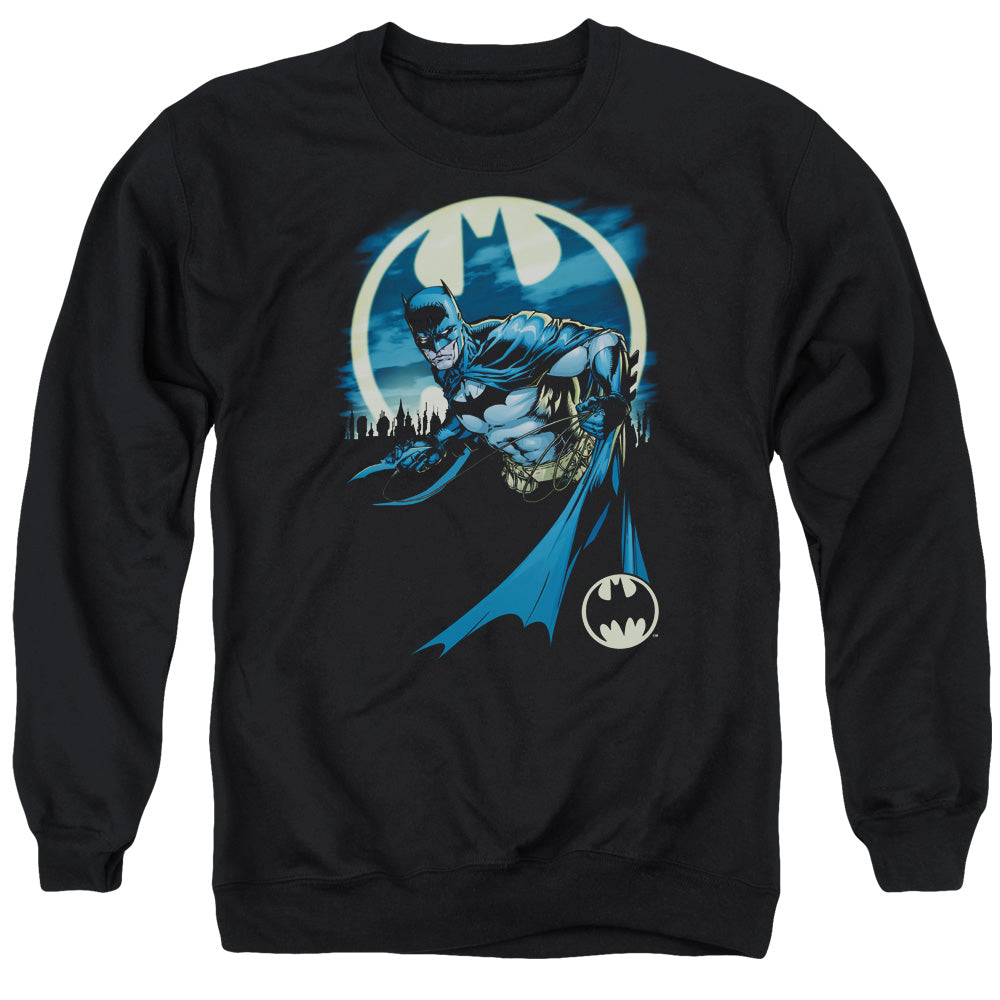 BATMAN/HEED THE CALL - ADULT CREWNECK SWEATSHIRT - BLACK