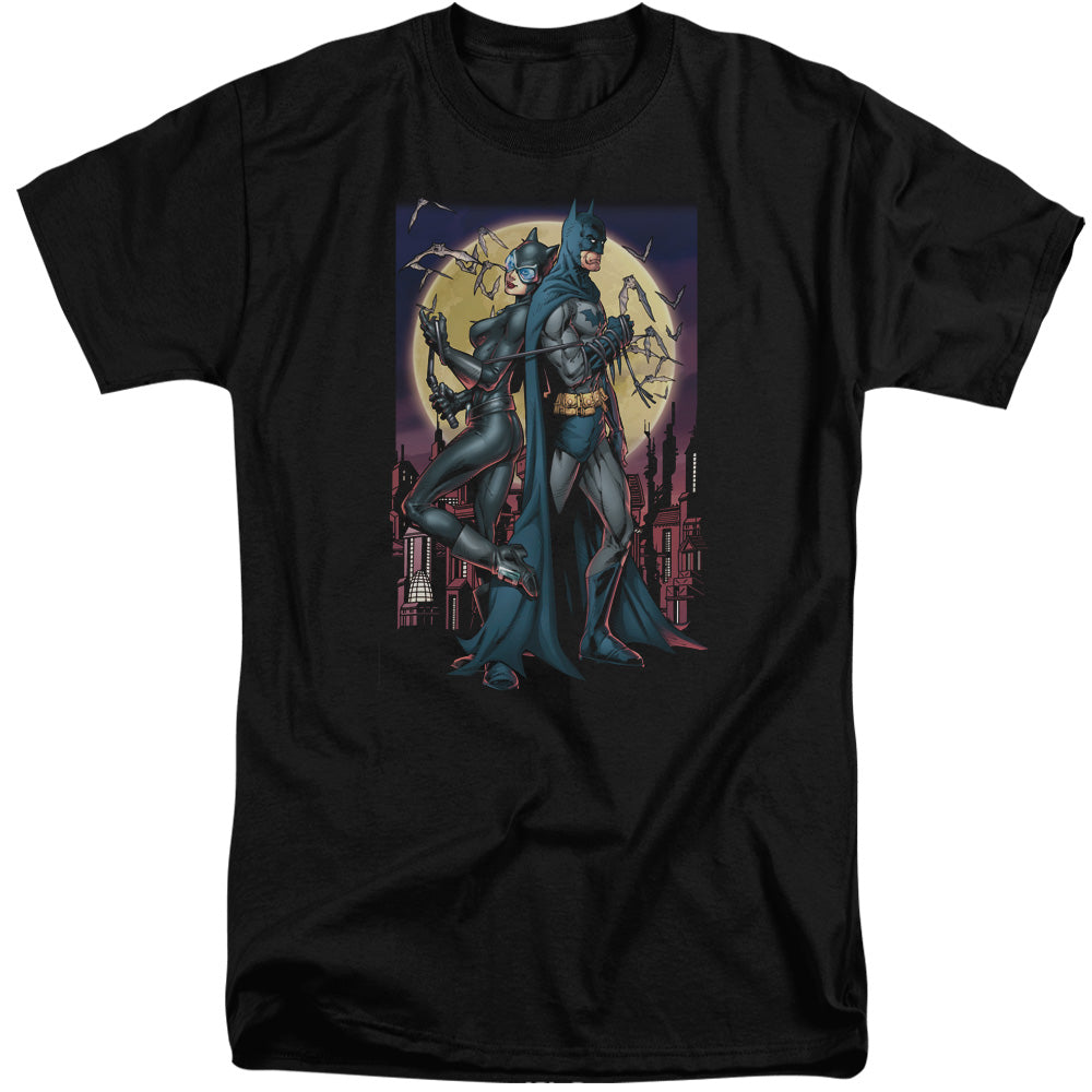 BATMAN/PAINT THE TOWN RED - S/S ADULT TALL 18/1 - BLACK