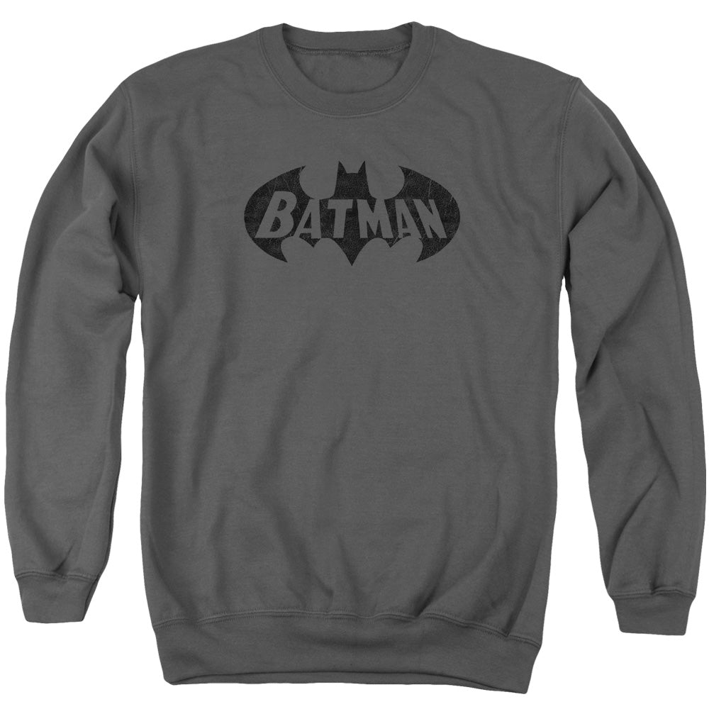 BATMAN/CRACKLE BAT - ADULT CREWNECK SWEATSHIRT - CHARCOAL