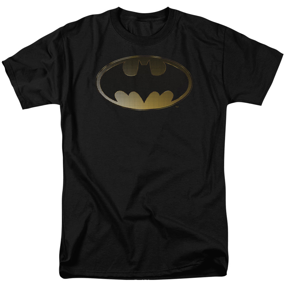 BATMAN/HALFTONE BAT - S/S ADULT 18/1 - BLACK