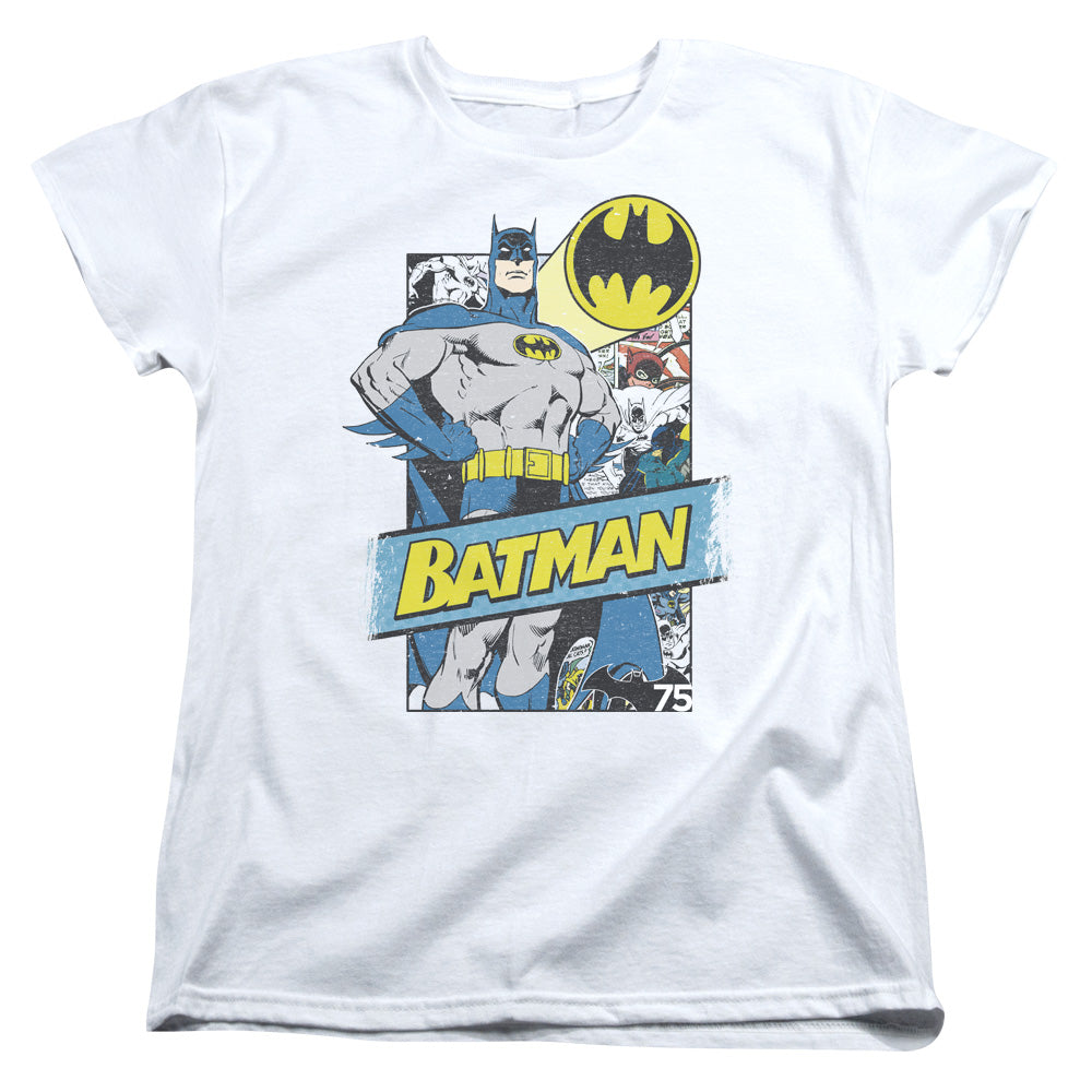BATMAN/OUT OF THE PAGES - S/S WOMENS TEE - WHITE