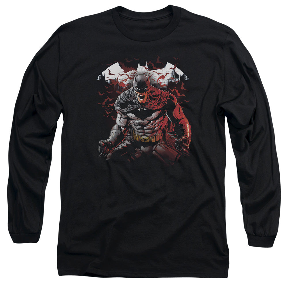 BATMAN/RAGING BAT -  L/S ADULT 18/1  - BLACK