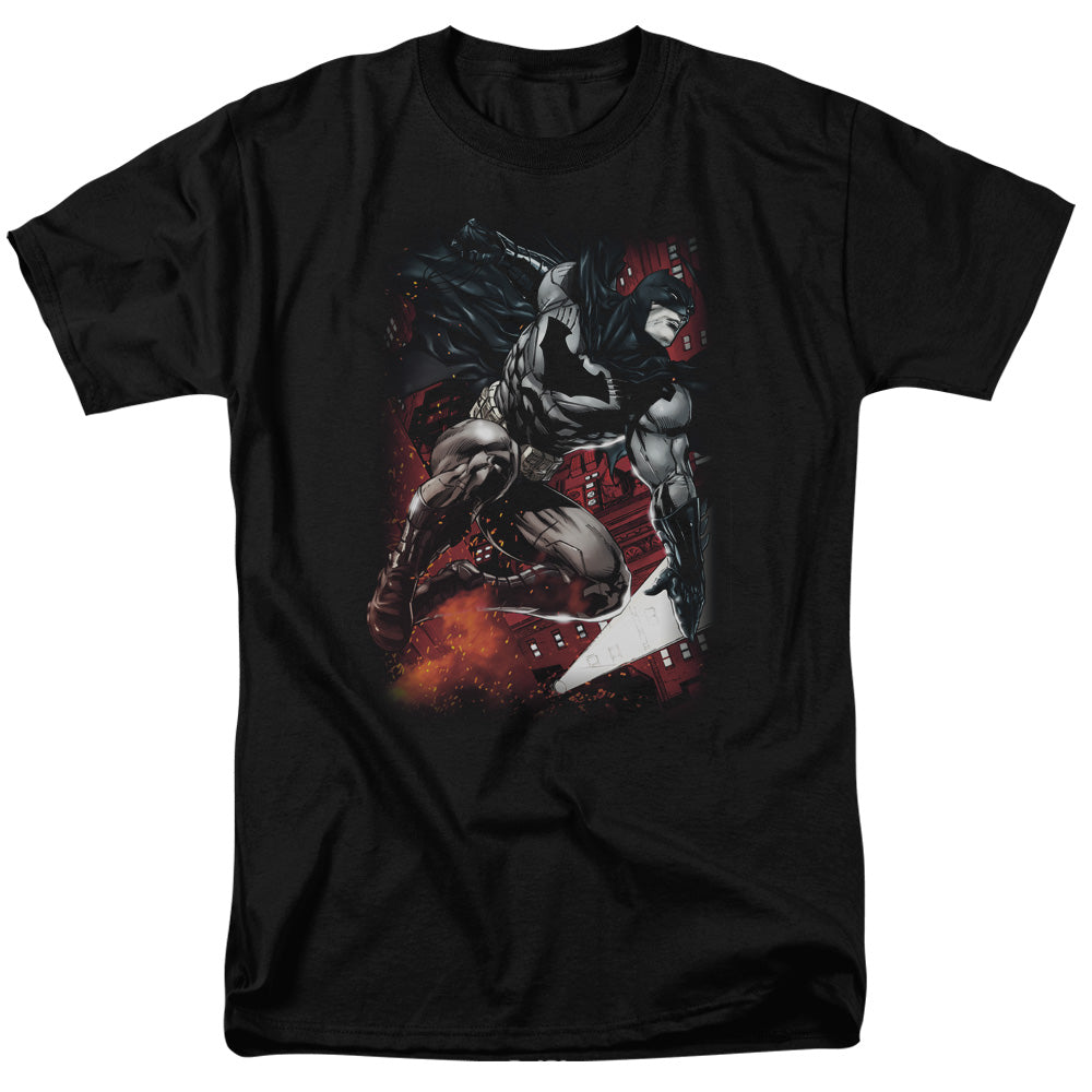BATMAN/SPARKS LEAP - S/S ADULT 18/1  -  BLACK