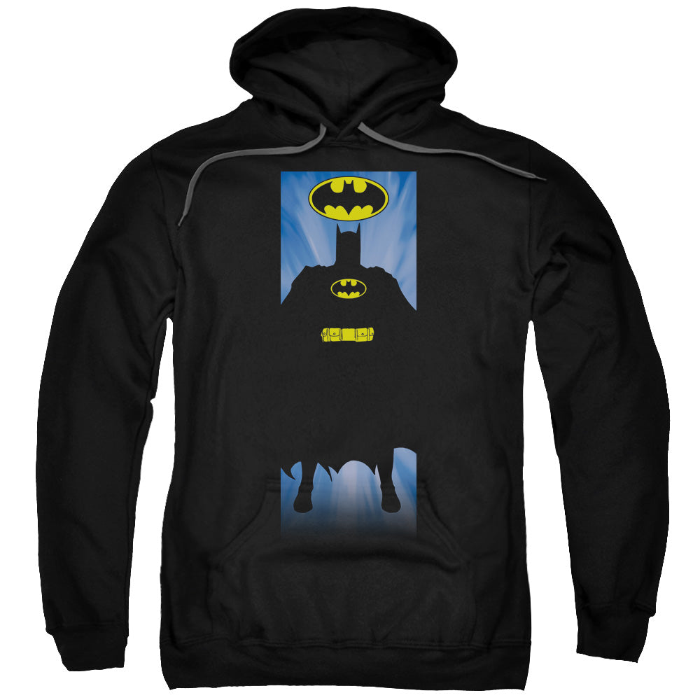 BATMAN/BATMAN BLOCK - ADULT PULLOVER HOODIE - BLACK