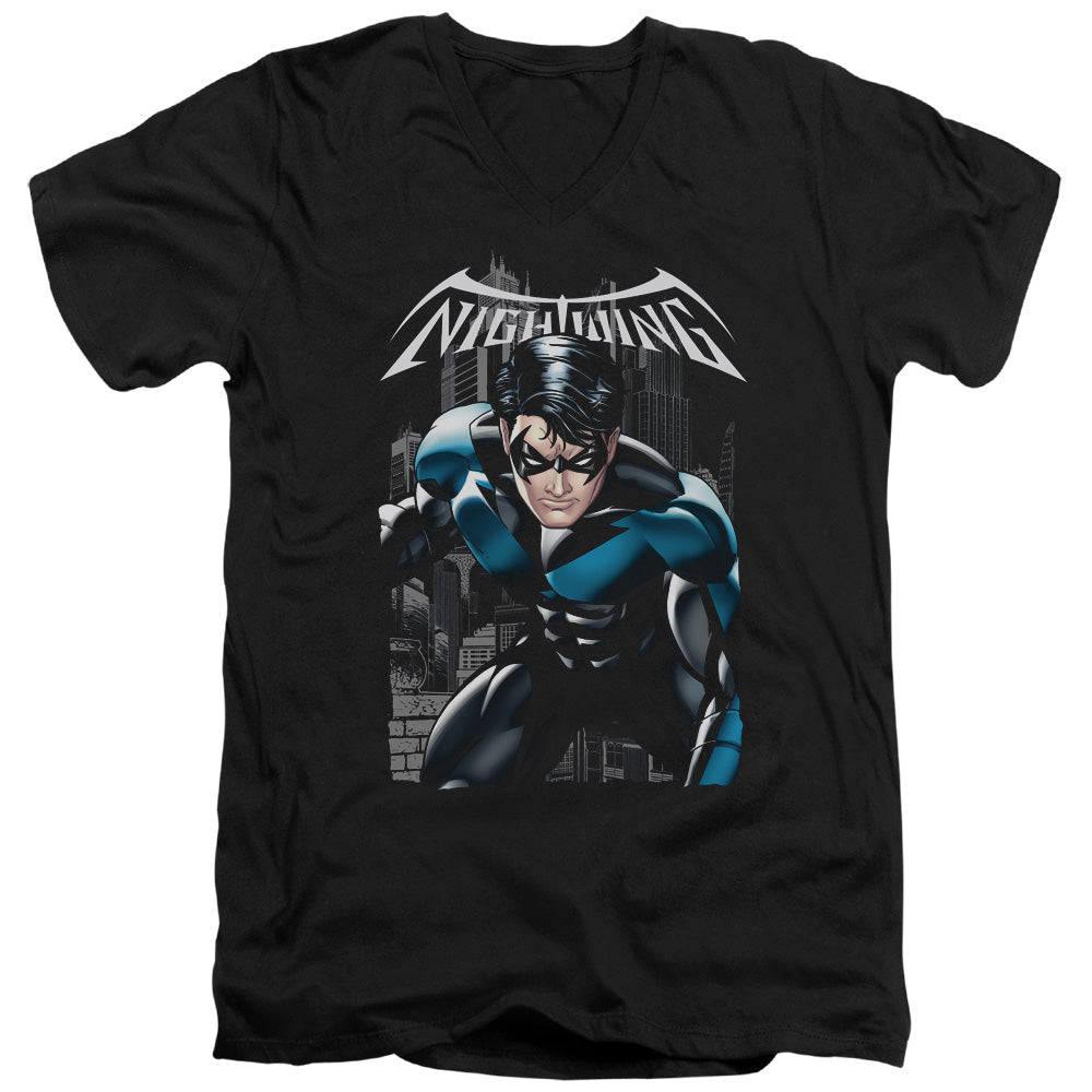 BATMAN/A LEGACY - S/S ADULT V-NECK 30/1 - BLACK