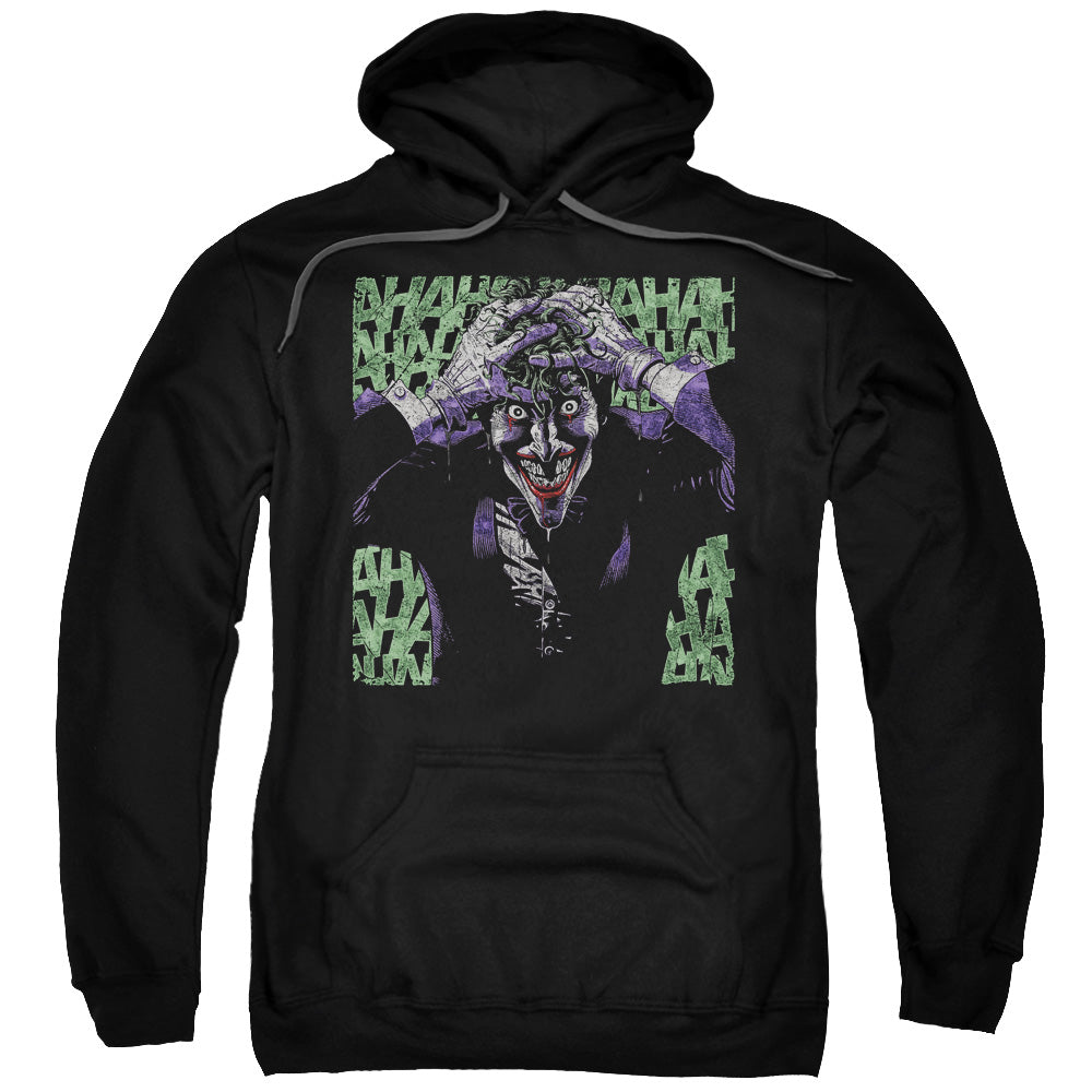 BATMAN/INSANITY - ADULT PULLOVER HOODIE - BLACK