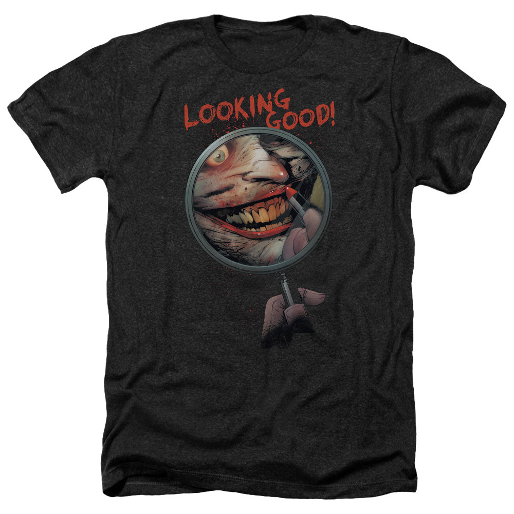 BATMAN/LOOKING GOOD - ADULT HEATHER - BLACK