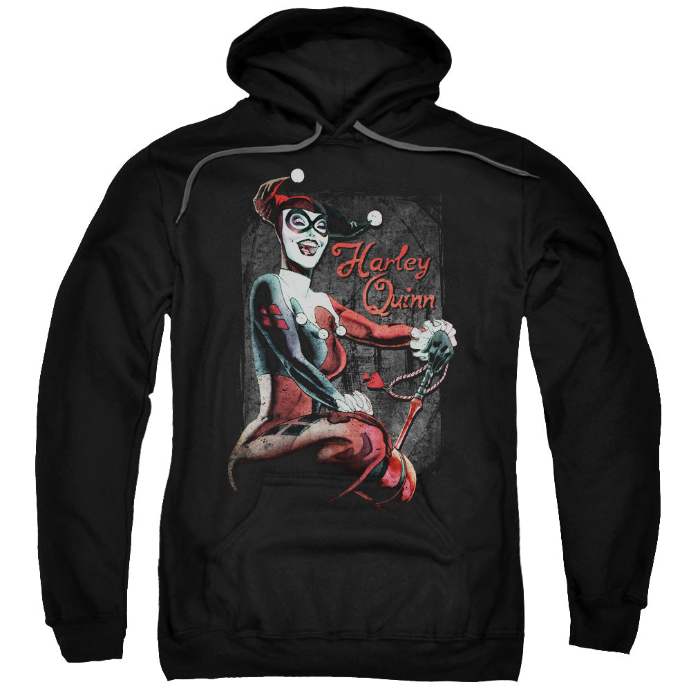 BATMAN/LAUGH IT UP - ADULT PULLOVER HOODIE - BLACK