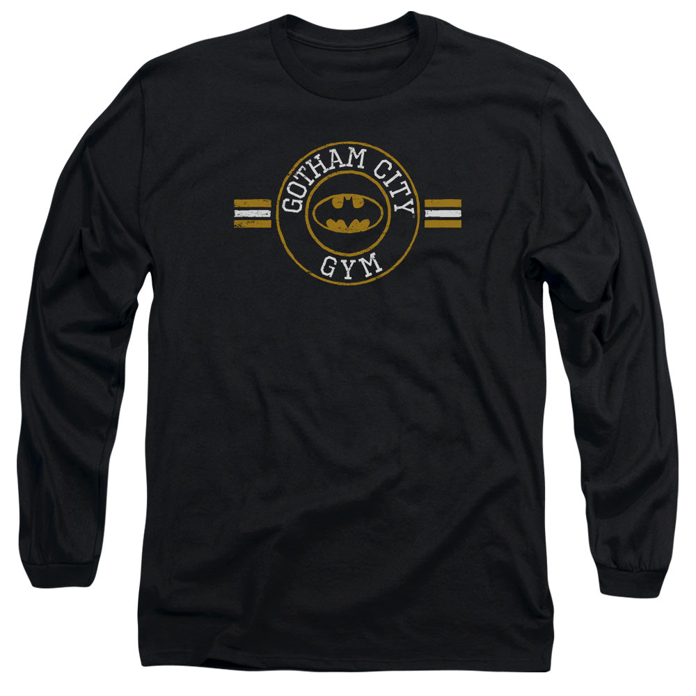 BATMAN/GOTHAM CITY GYM - L/S ADULT 18/1 - BLACK
