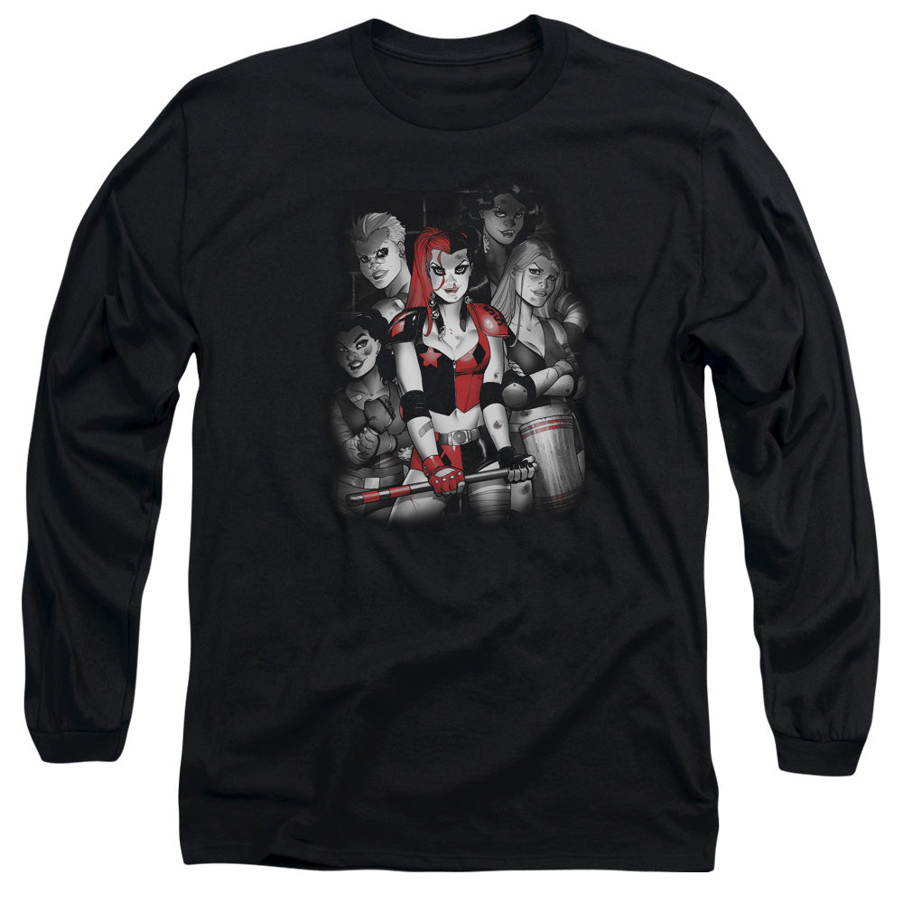 BATMAN/BAD GALS BW -  L/S ADULT 18/1  - BLACK