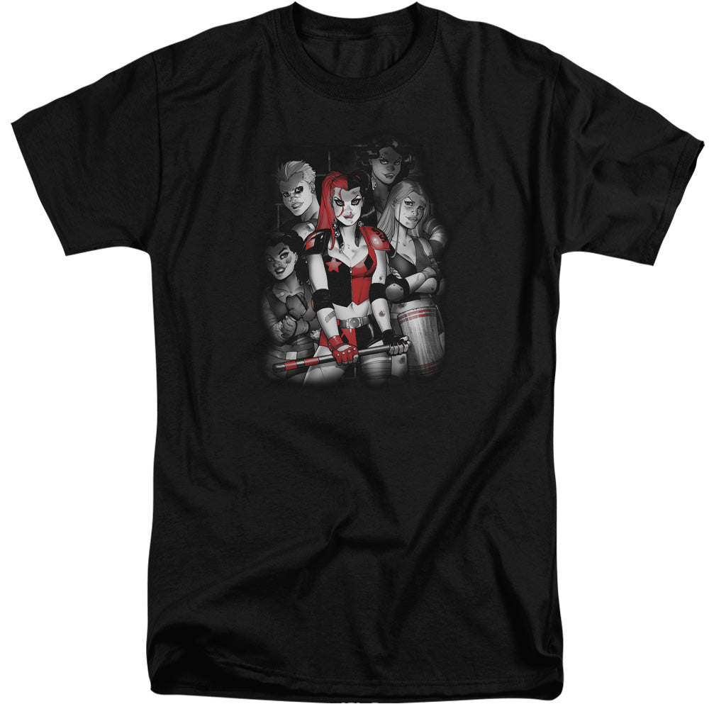 BATMAN/BAD GALS BW - S/S ADULT TALL 18/1 - BLACK