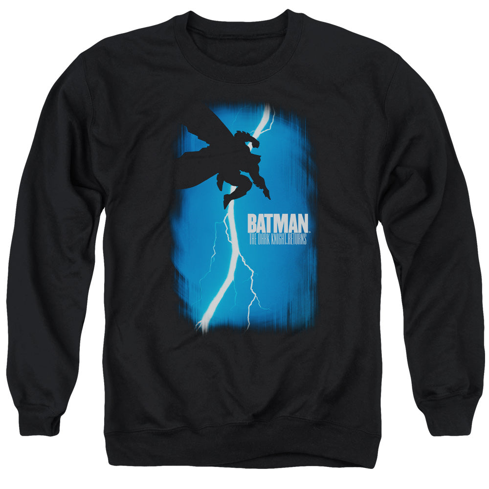BATMAN/DKR COVER - ADULT CREWNECK SWEATSHIRT - BLACK