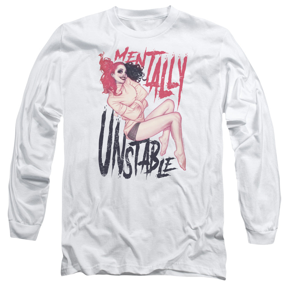 BATMAN/UNSTABLE - L/S ADULT 18/1 - WHITE