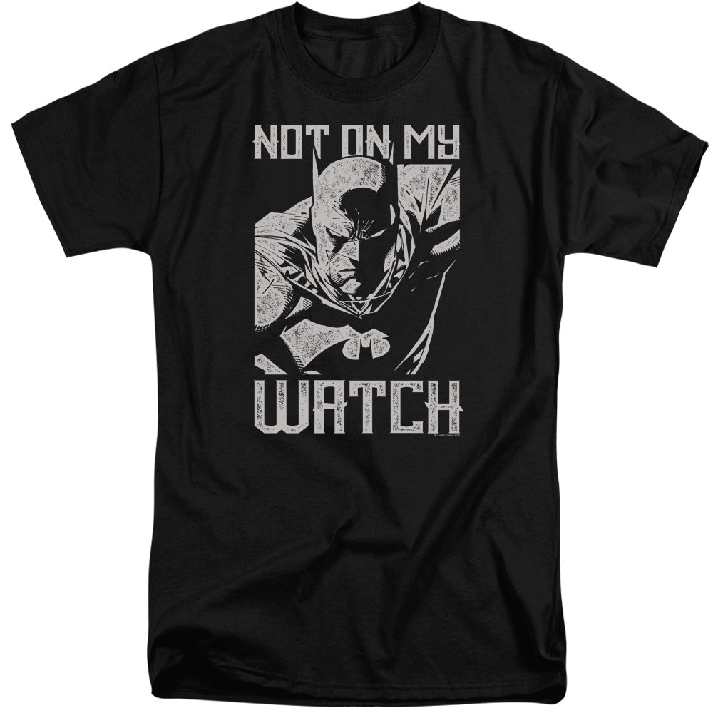 BATMAN/WATCH - S/S ADULT TALL 18/1 - BLACK