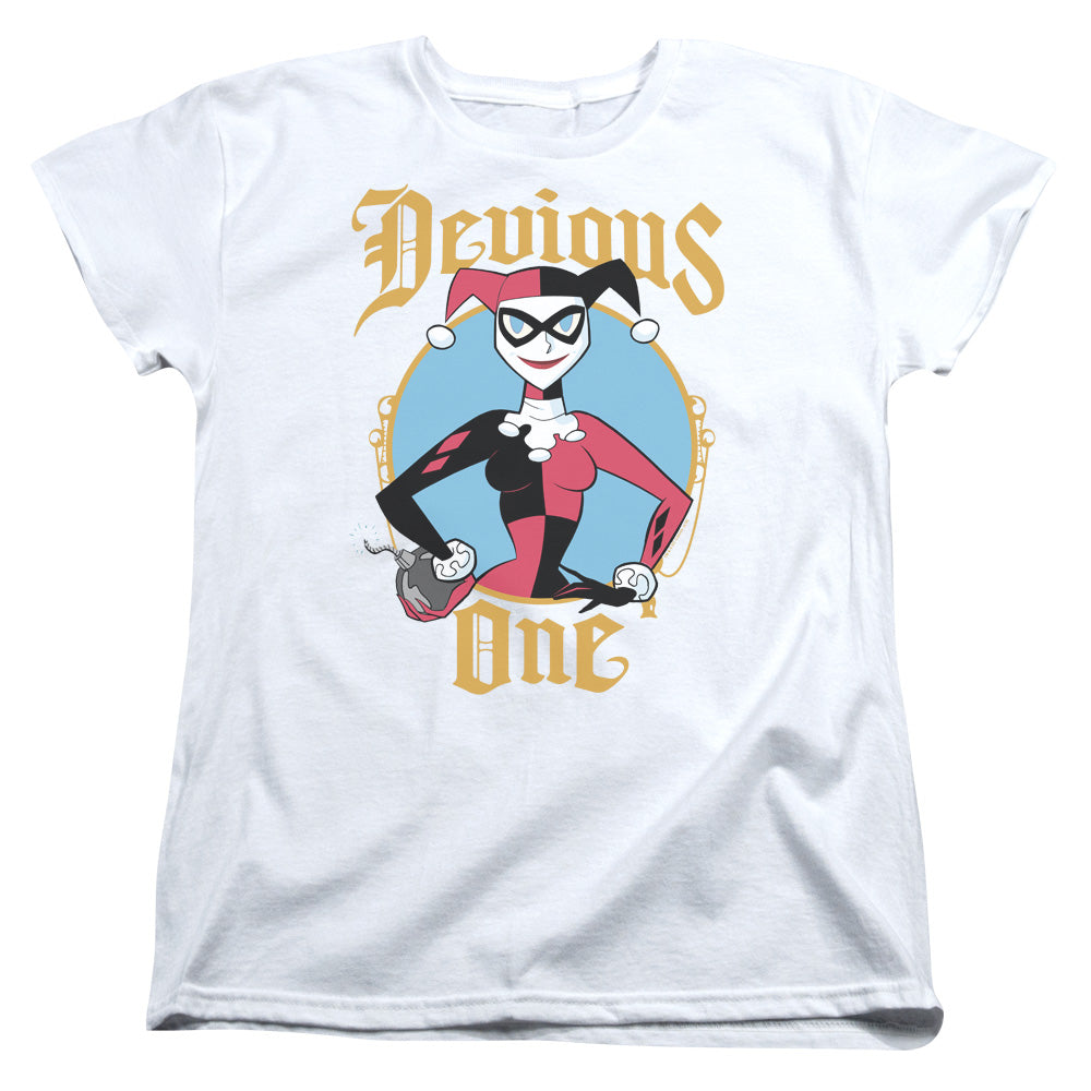 BATMAN/DEVIOUS ONE - S/S WOMENS TEE - WHITE
