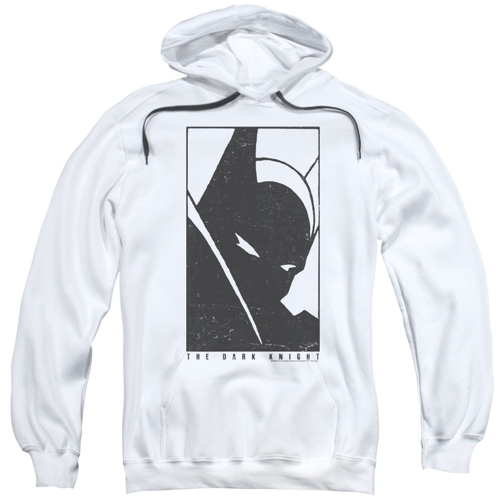 BATMAN/AN ICON - ADULT PULLOVER HOODIE - WHITE