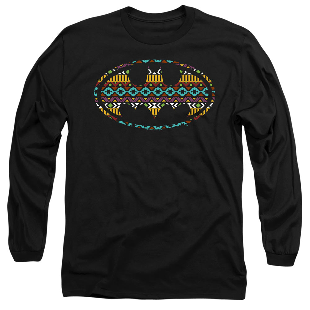 BATMAN/AZTEC FILL - L/S ADULT 18/1 - BLACK