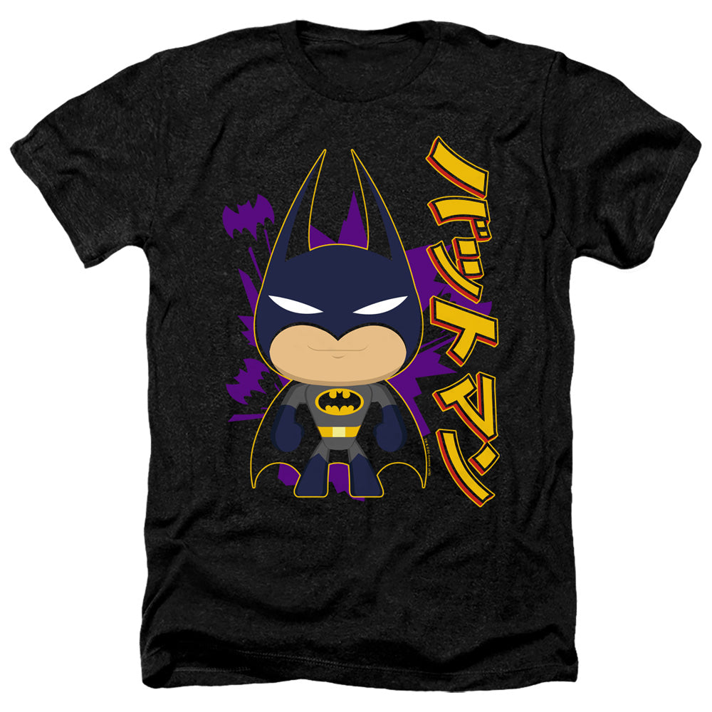 BATMAN/CUTE KANJI - ADULT HEATHER - BLACK
