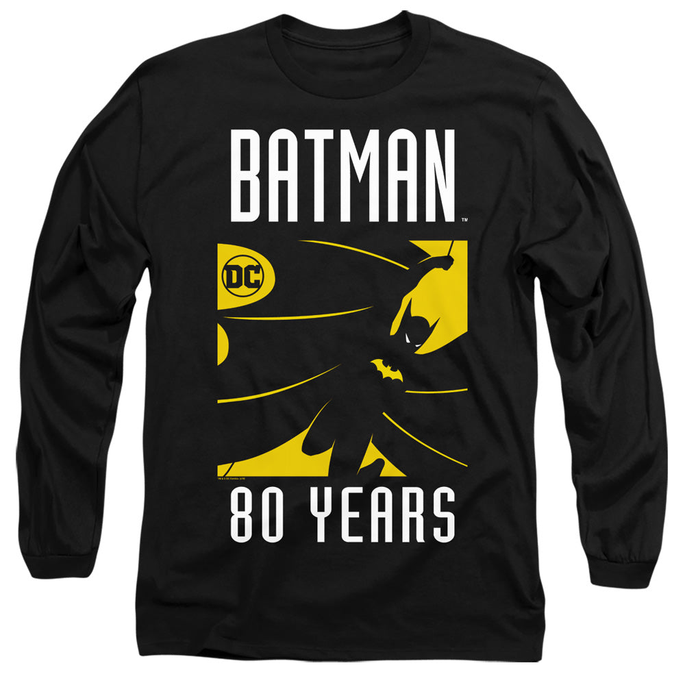 BATMAN/SILHOUETTE - L/S ADULT 18/1 - BLACK