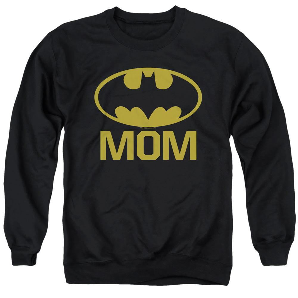 BATMAN/BAT MOM - ADULT CREWNECK SWEATSHIRT - BLACK