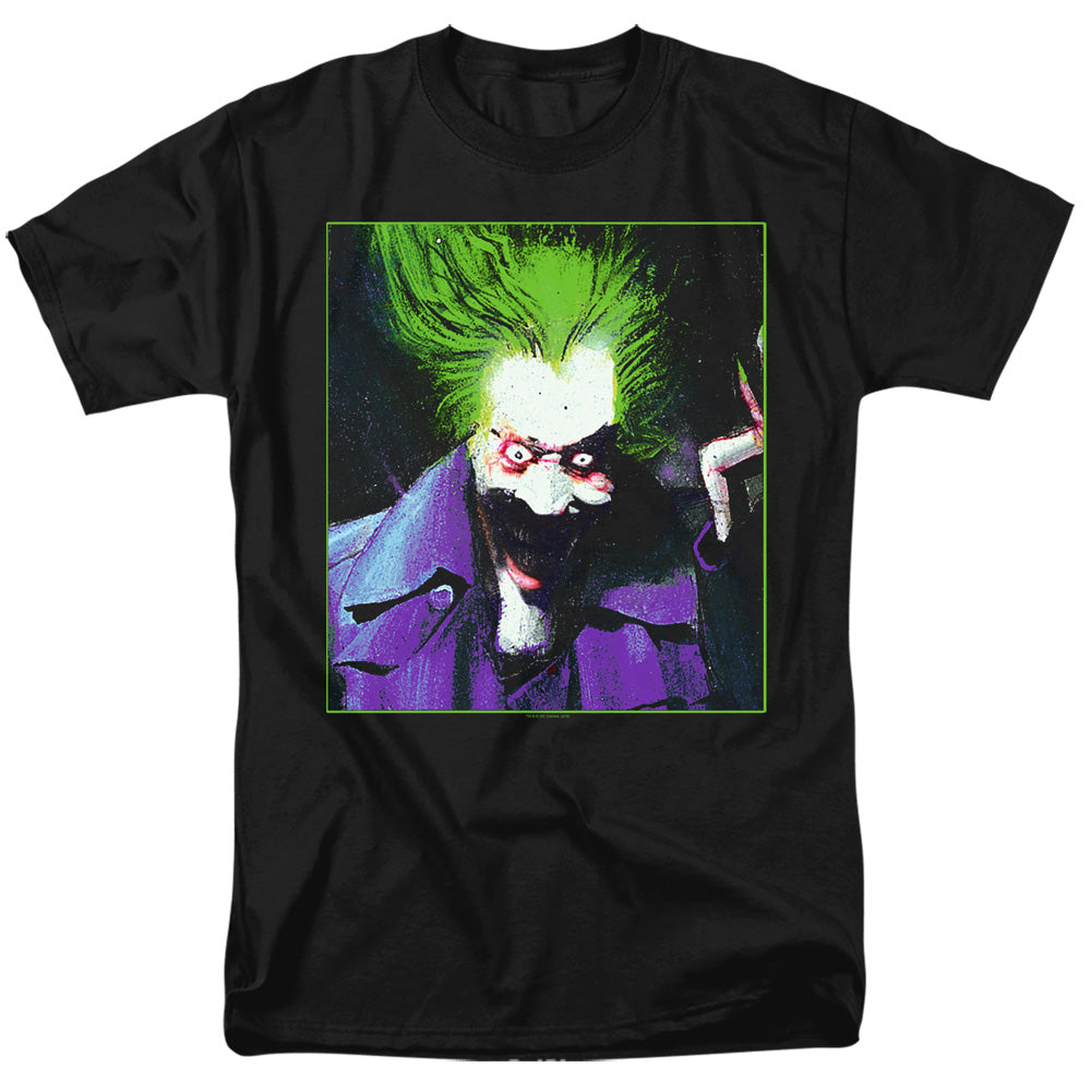 BATMAN/ARKHAM ASYLUM JOKER - S/S ADULT 18/1 - BLACK
