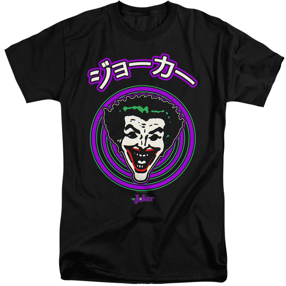 BATMAN/FACE SPIRAL - S/S ADULT TALL 18/1 - BLACK