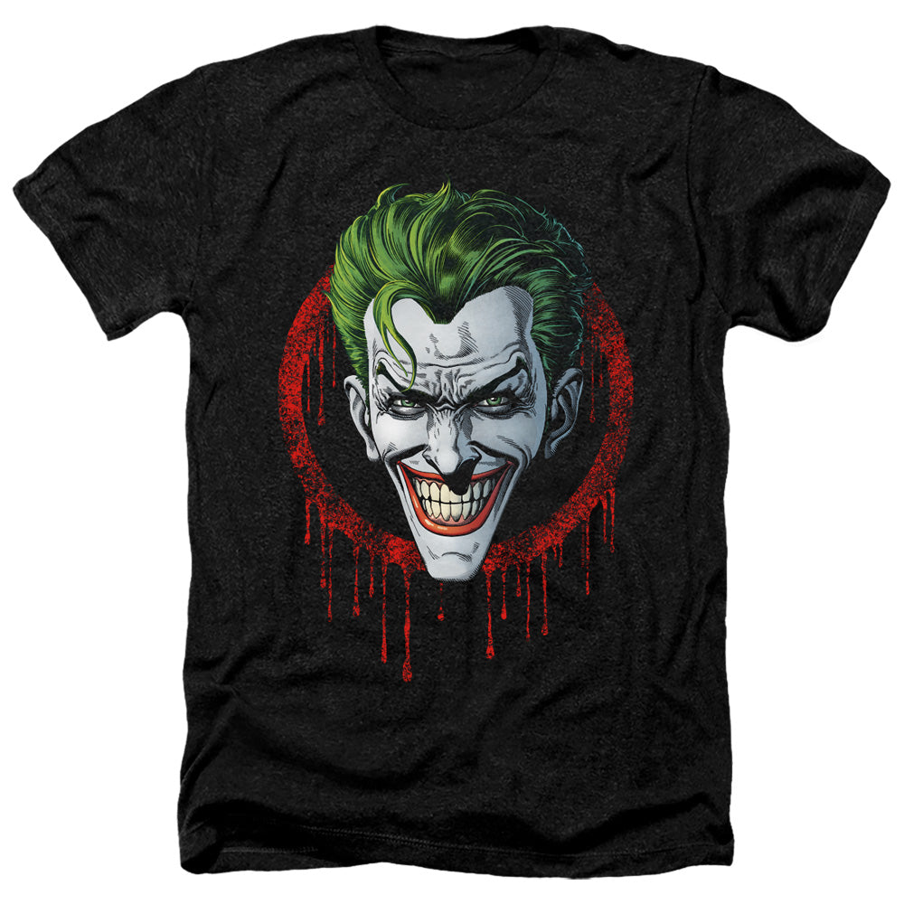 BATMAN/JOKER DRIP - ADULT HEATHER - BLACK