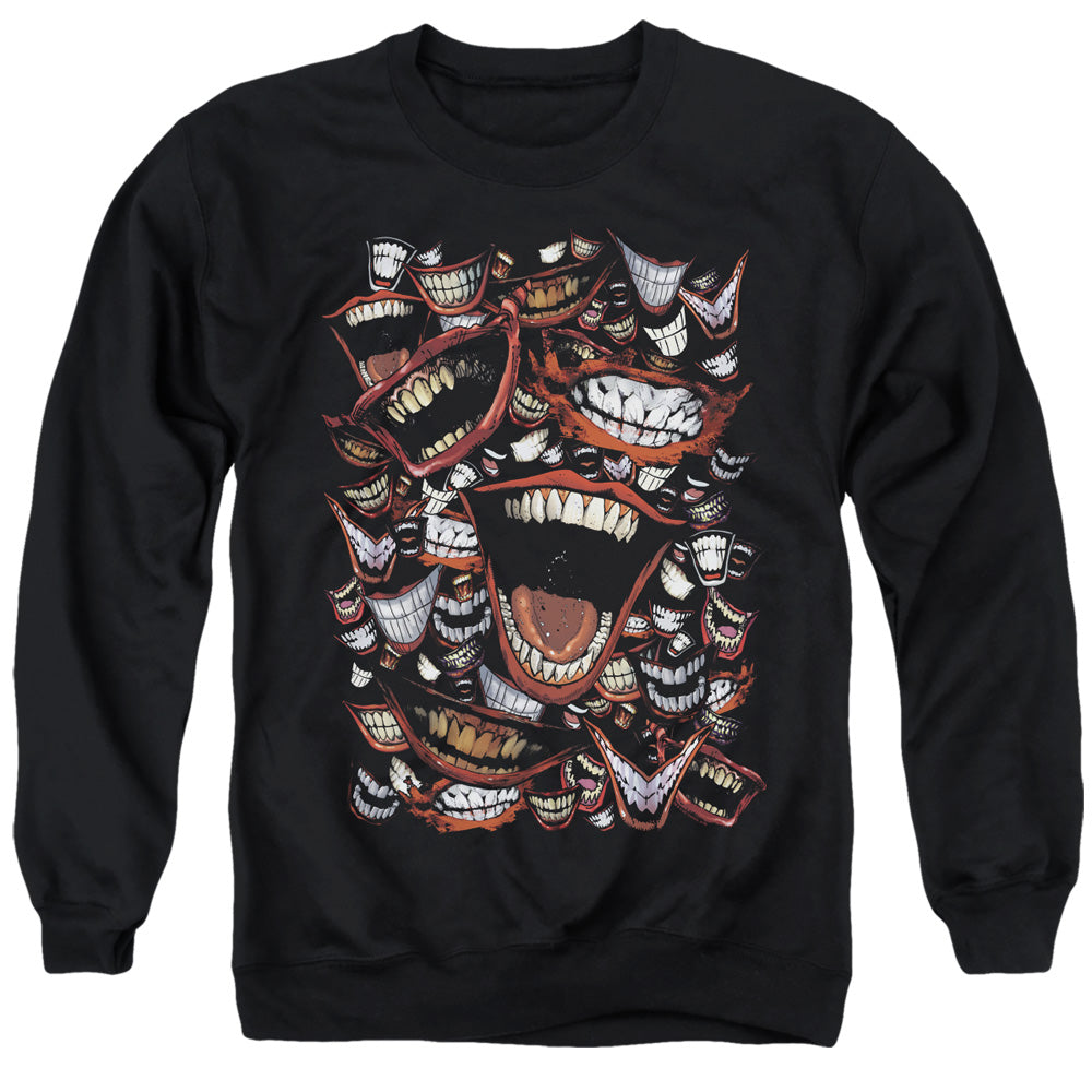 BATMAN/FAMOUS WRETCH - ADULT CREWNECK SWEATSHIRT - BLACK